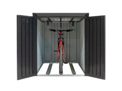 Metall-Fahrradgarage Velos 1 inkl. Boden 133 x 222 x 151 cm Schwarz*Westmann Online