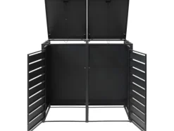 Westmann Mülltonnenboxen|Mülltonnenbox 2-fach 240 Liter Holzoptik