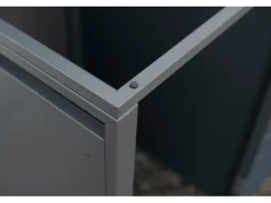 Westmann Mülltonnenboxen|Gartenschränke|Mülltonnenbox Kubus Metall 5er Box 240 l Anthrazit 116 x 332 x 80 cm