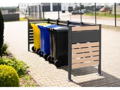 Mülltonnenverkleidung Planum Metall 4 x 240 l*Westmann Clearance