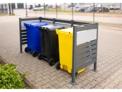 Mülltonnenverkleidung Planum Metall 3 x 240 l*Westmann Clearance