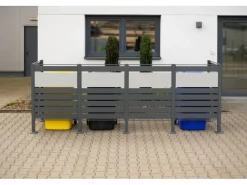 Mülltonnenverkleidung Planum Metall 4 x 240 l*Westmann