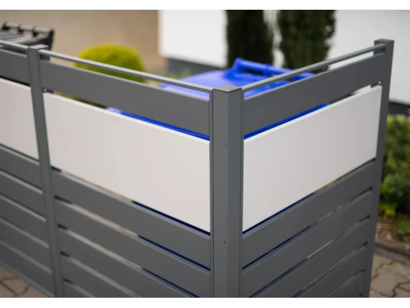 Mülltonnenverkleidung Planum Metall 4 x 240 l*Westmann