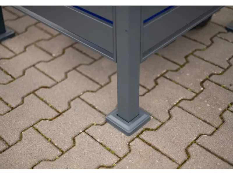 Mülltonnenverkleidung Planum Metall 4 x 240 l*Westmann