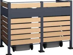 Mülltonnenverkleidung Planum Metall 2 x 240 l*Westmann Clearance