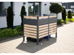 Mülltonnenverkleidung Planum Metall 2 x 240 l*Westmann Clearance