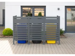 Mülltonnenverkleidung Planum Metall 3 x 240 l*Westmann Outlet