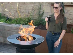 Westmann Gartenkamine|Feuerschalen|Premium Grill, Plancha und Feuerplatte Schwarz