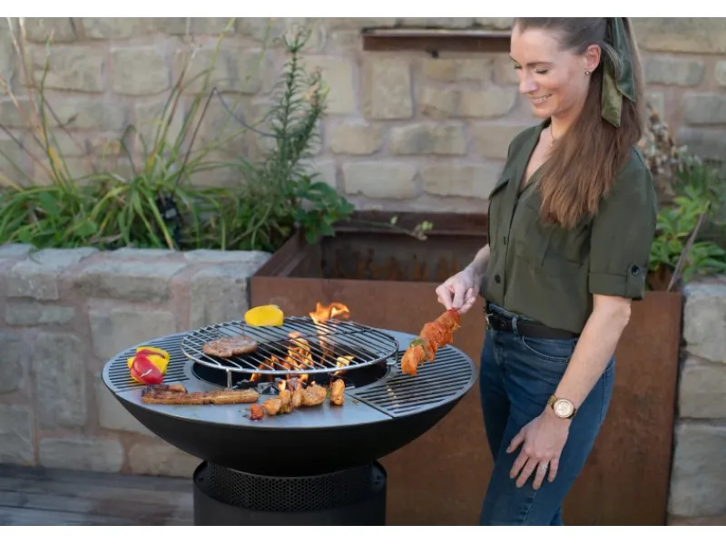 Westmann Gartenkamine|Feuerschalen|Premium Grill, Plancha und Feuerplatte Schwarz