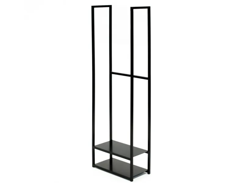 Stahl Kaminholzregal Porthos Schwarz 40x20x120 cm*Westmann New