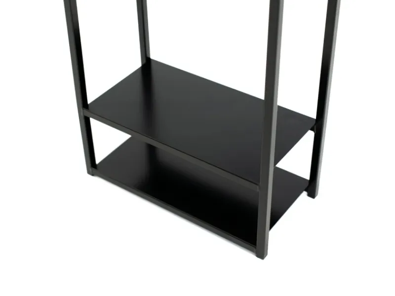 Stahl Kaminholzregal Porthos Schwarz 40x20x120 cm*Westmann New