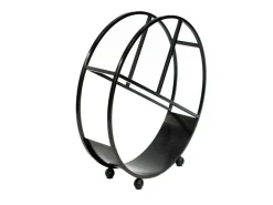 Westmann Kaminholzregale|Stahl Kaminholzregal Osiris Schwarz 80x82 cm