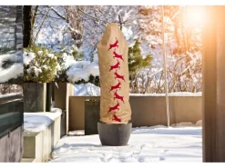 Windhager Gartenvliese|Winter-Deko-Vlieshaube Protect Hirsch 0,6 m x 1,8 m