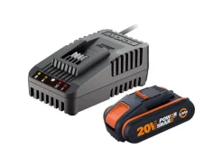 Worx Laubbläser|20V 2Ah Set Akku und Ladegerät WA3601