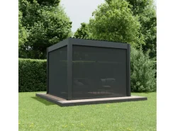 Ximax Markisen|Seitenmarkise Aluminium Pergola Elektrisch 300 cm Dunkelgrau