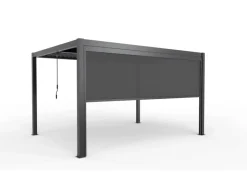 Ximax Markisen|Seitenmarkise Aluminium Pergola Elektrisch 400 cm Dunkelgrau