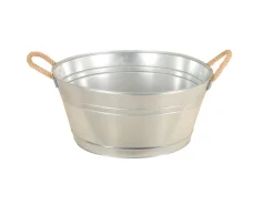 Zinkwanne mit Seilgriffen 42 cm x 54 cm x 25 cm* New