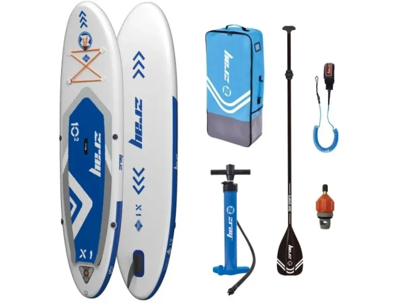Zray Wassersport|Aufblasbares Stand Up Paddle Board X1 Komplettset Blau 310 x 81 x 15 cm inkl. Zubehör